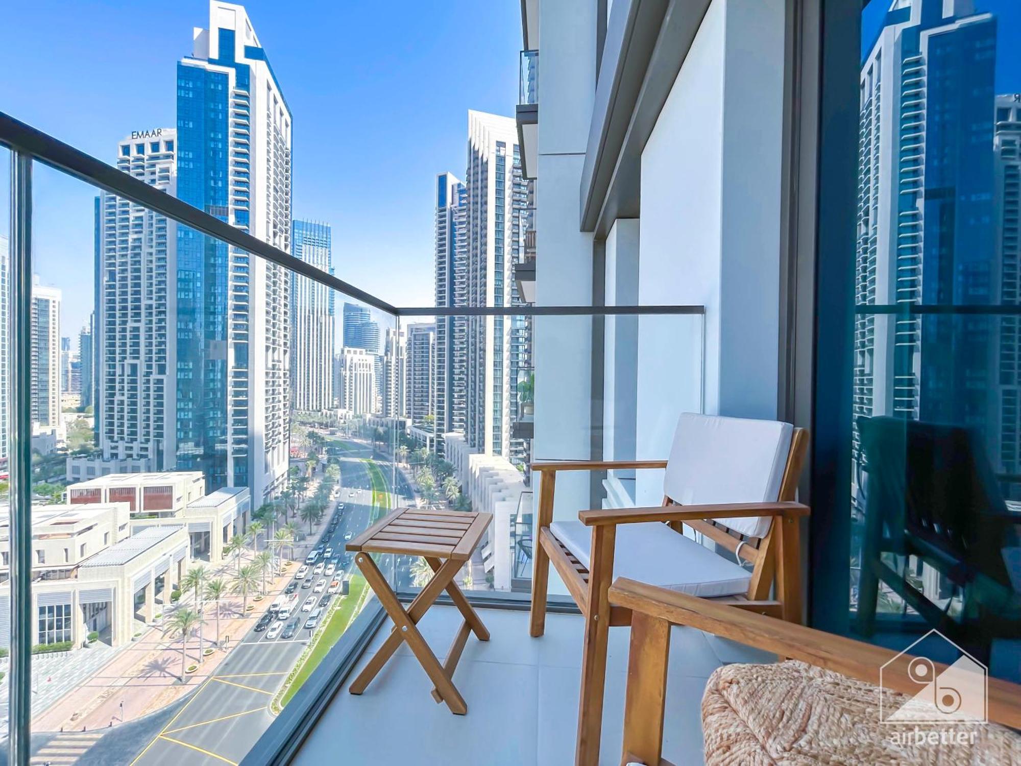 Апартаменты Luxury Burj Crown Downtown Balcony & View Дубай